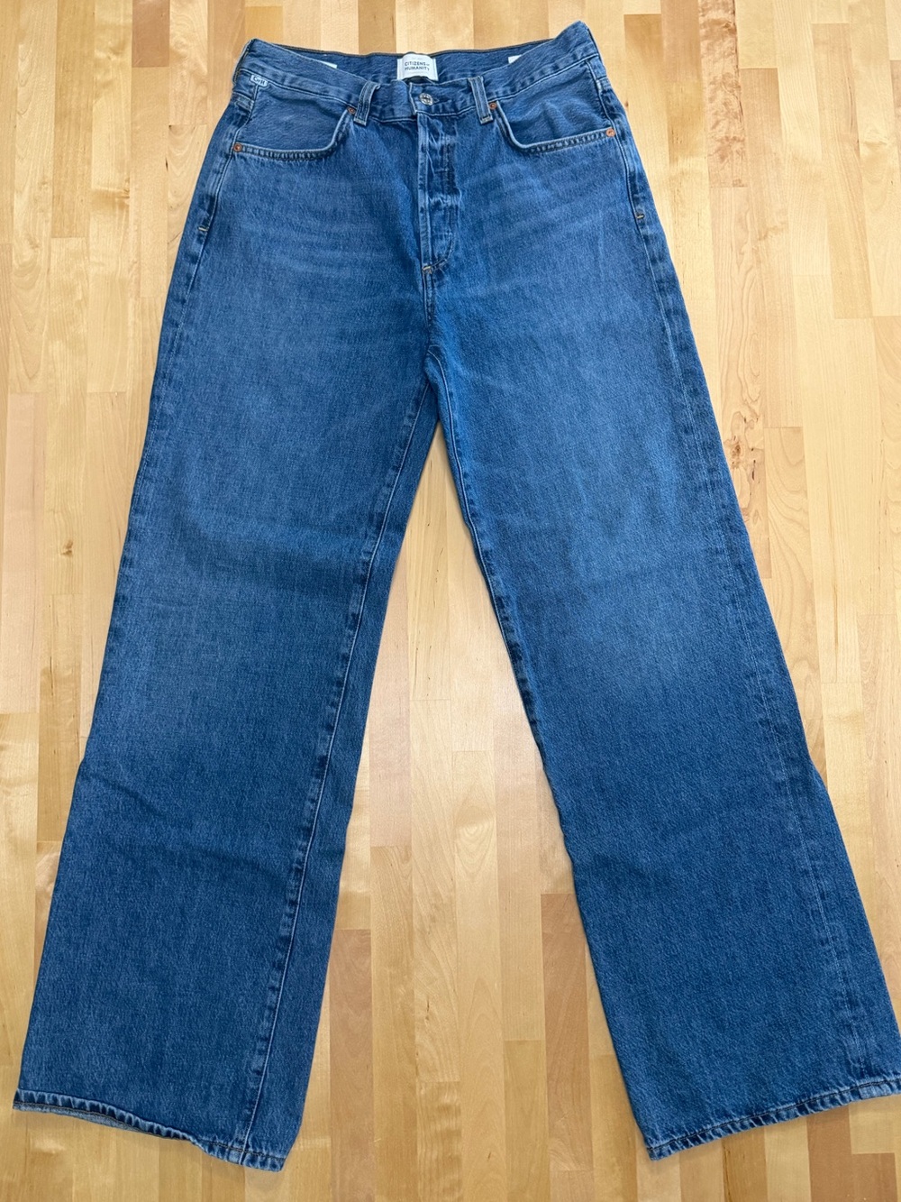 Citizens of Humanity Annina High Rise Wide Leg Jeans Size 28 Blue